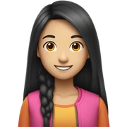 asian girl  sticker