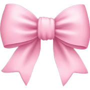 Baby pink bow  sticker