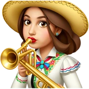 Mariachi Trumpet Player sticker