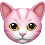 pink cat sticker