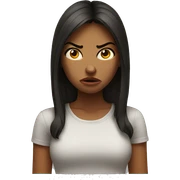 angry girl sticker