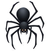 Goth spider, aesthetic sticker