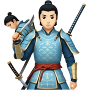 Elegant Samurai sticker