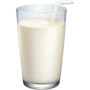 glass of milk sticker