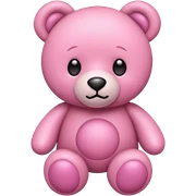 Pink bear sticker