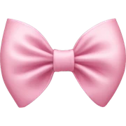 Light pink bow sticker