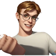 smiling boy with sunglasses sticker