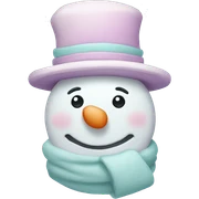 Pastel Snowman  sticker