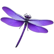 purple dragonfly sticker