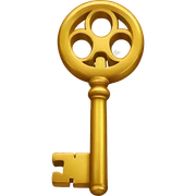 Golden key  sticker