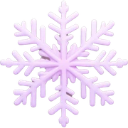 pastel pink snowflake  sticker