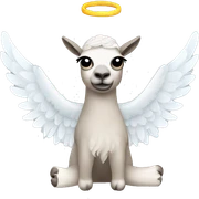 lama angel sticker