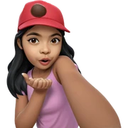 girl in baseball cap sticker