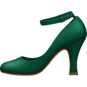 Dark green heel sticker
