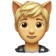 cat boy sticker