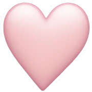 Light pink heart sticker