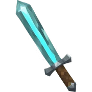Diamond minecraft sword sticker