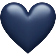 Navy heart sticker