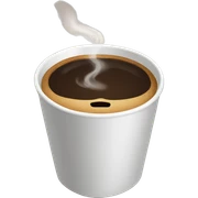 Coffee cup sticker