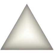 White full triangle sticker