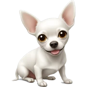 white Chihuahua sticker