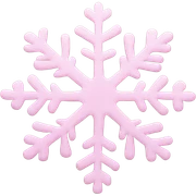pastel pink snowflake  sticker