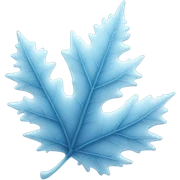 Frost on a leaf sticker