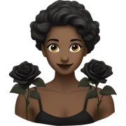 Black roses sticker