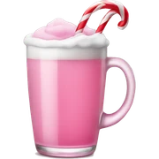 pink christmas christmas drink sticker
