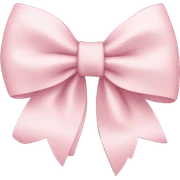 pale pink bow sticker