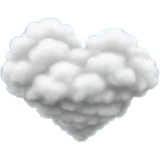 A cloud heart sticker
