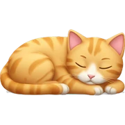 sleeping kitty sticker