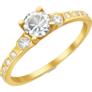 Diamond ring gold sticker