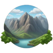 Mountains sticker