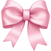 light pink ribbon bow sticker