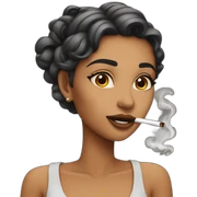 Smoking hot girl sticker