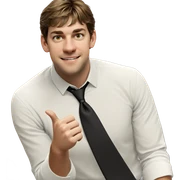 smiling boy in white shirt sticker