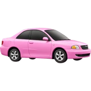 Pink car sticker
