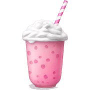 Pink boba sticker