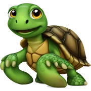 Turtle wearing shoes sticker
