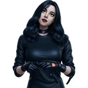 solo girl with black gloves sticker