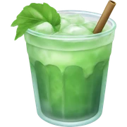 Iced matcha drink sticker