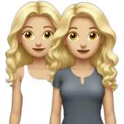 3 blonde girls sticker