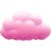 Pink cloud sticker