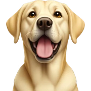 Yellow lab  sticker
