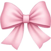 Light pink bow sticker
