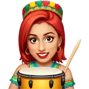 Festive Drummer sticker