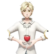 heartfelt starry sorrowful gaze sticker