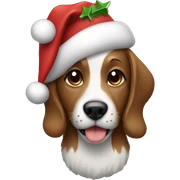 Christmas dog sticker