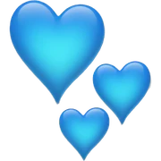 Blue heart sticker